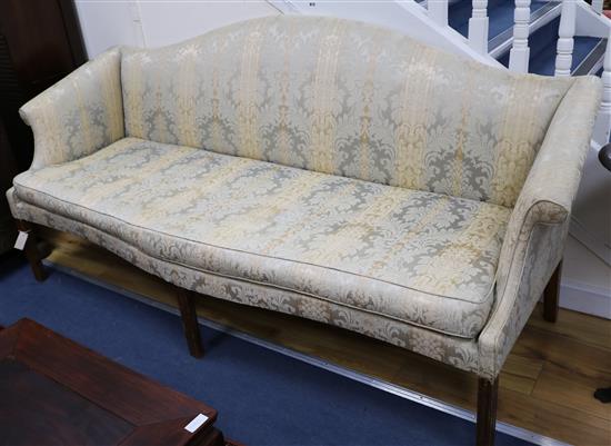 A Georgian settee, W.220cm